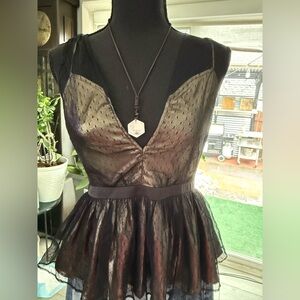 Elegant Black Sheer Top